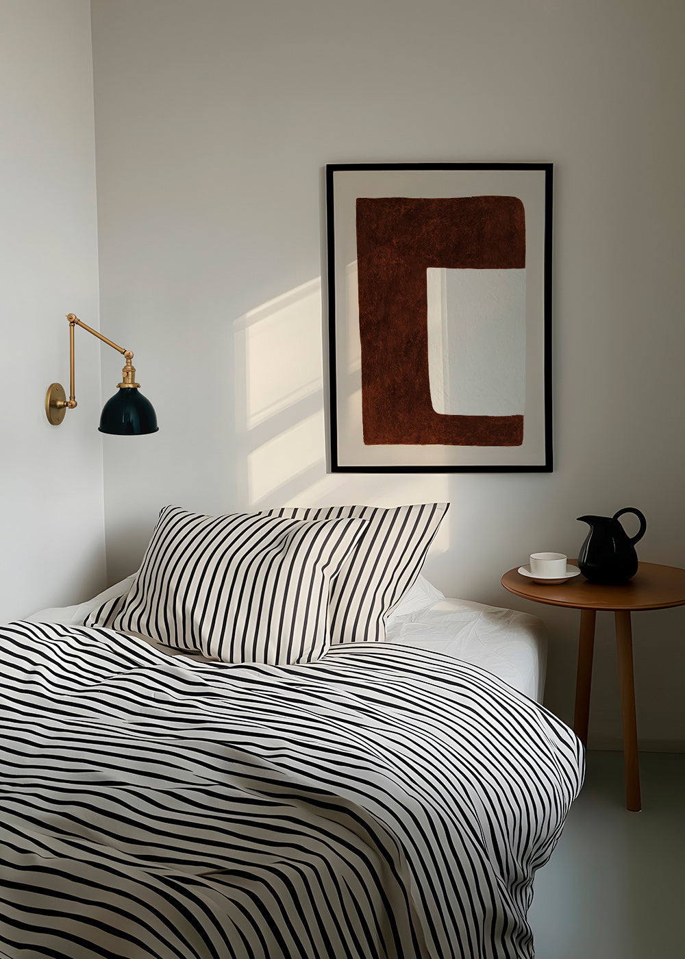 Abstract kunstwerk: Chocoladevorm minimal