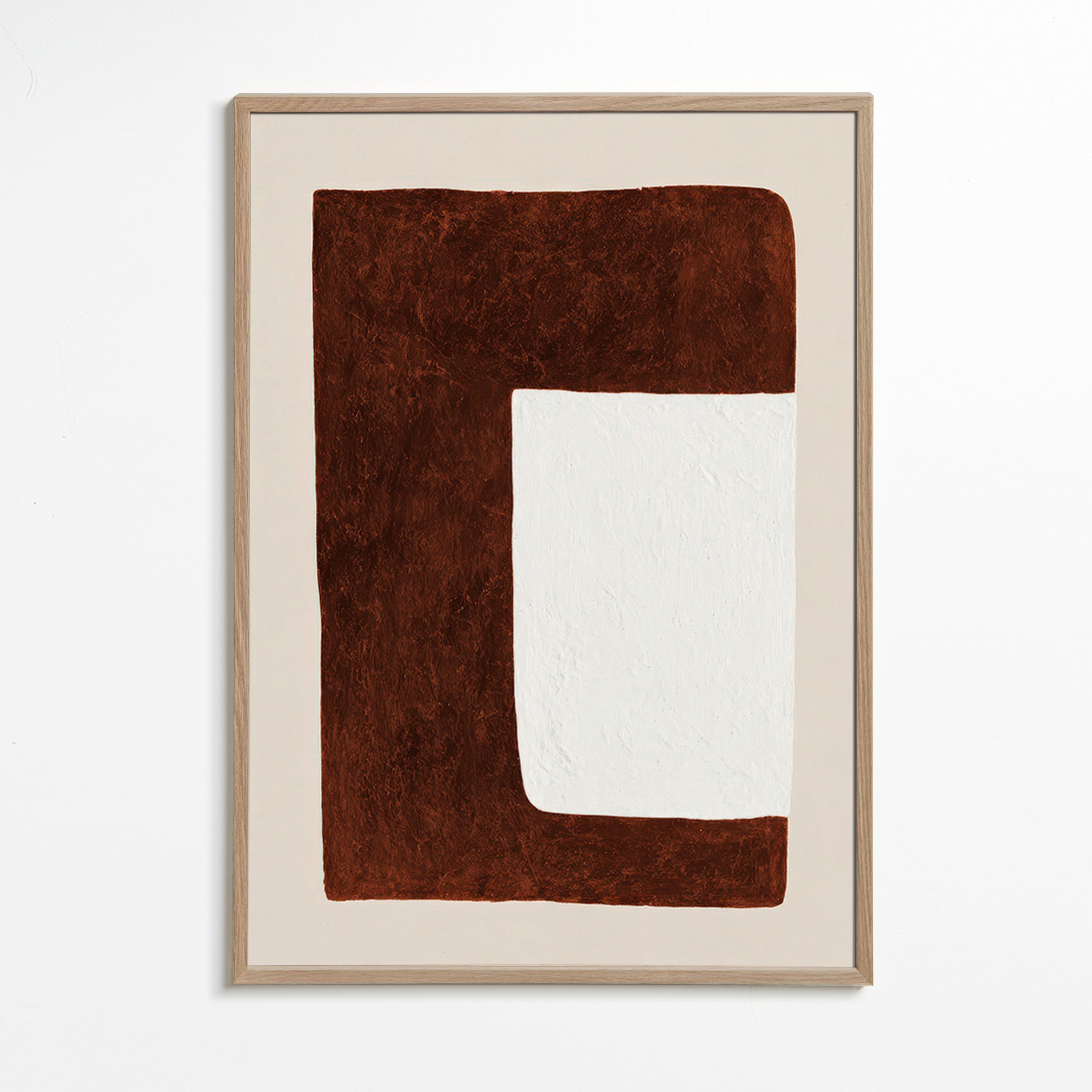 Abstract kunstwerk: Chocoladevorm minimal