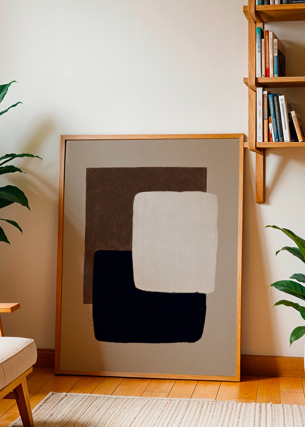 Abstract kunst overlappende rechthoeken