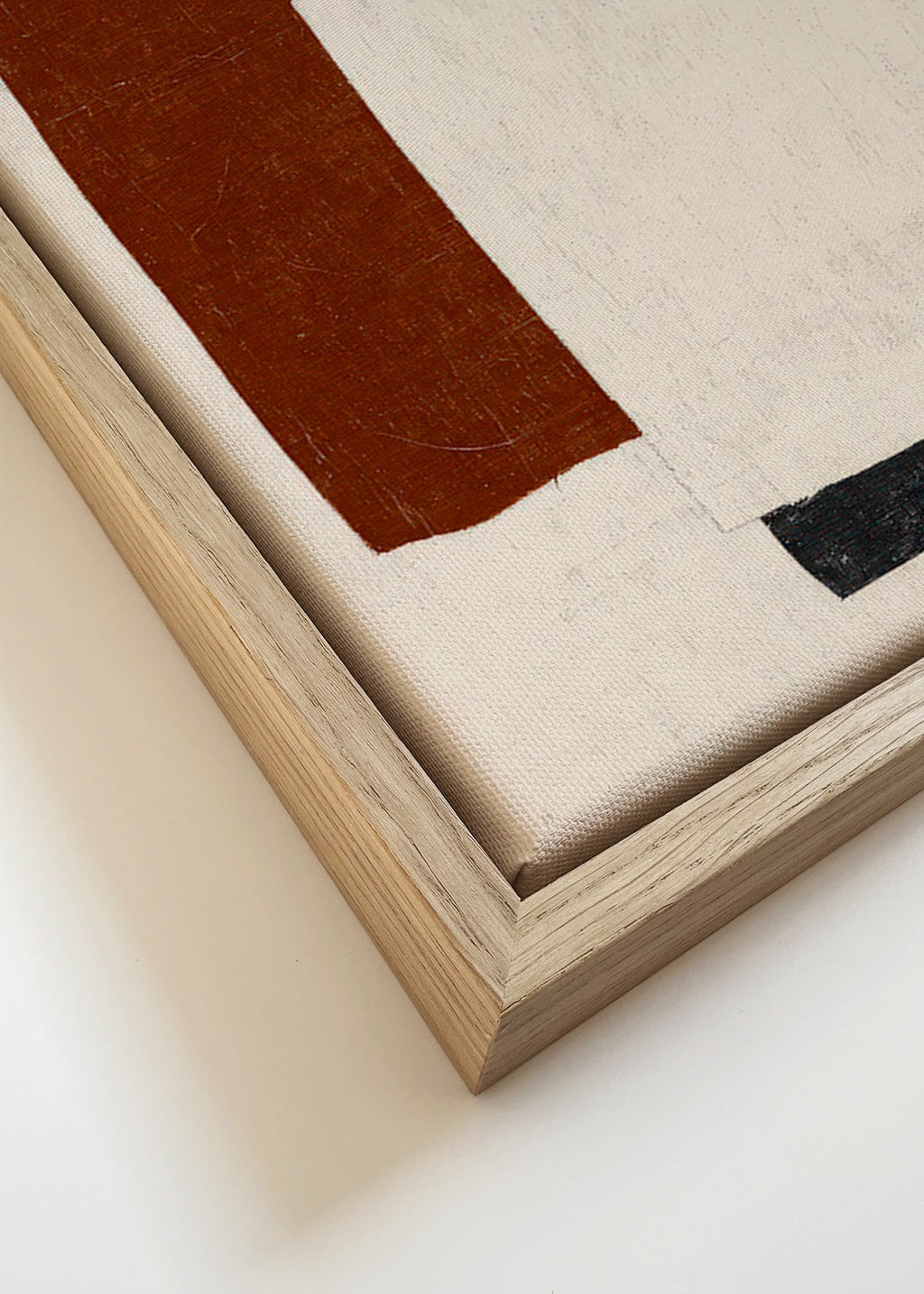 Abstracte poster met Rust-blokken