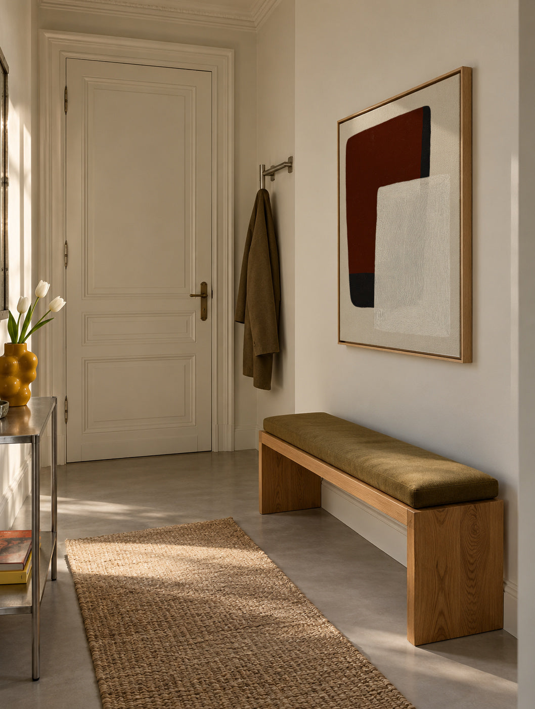 Paper Layers - Framed canvas in an interior