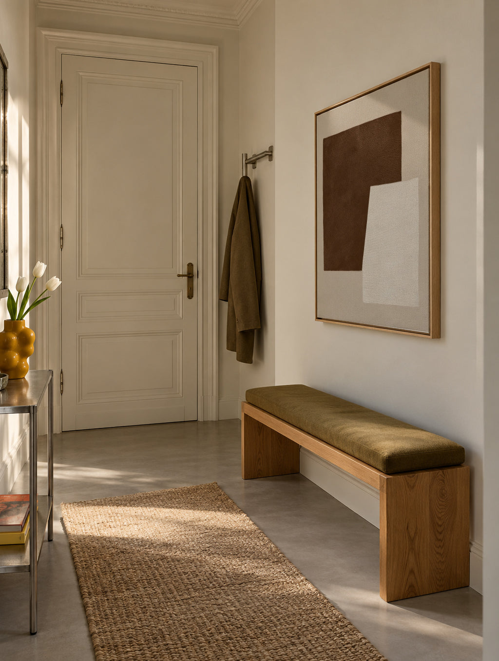 Sand Texture - Framed canvas in an interior
