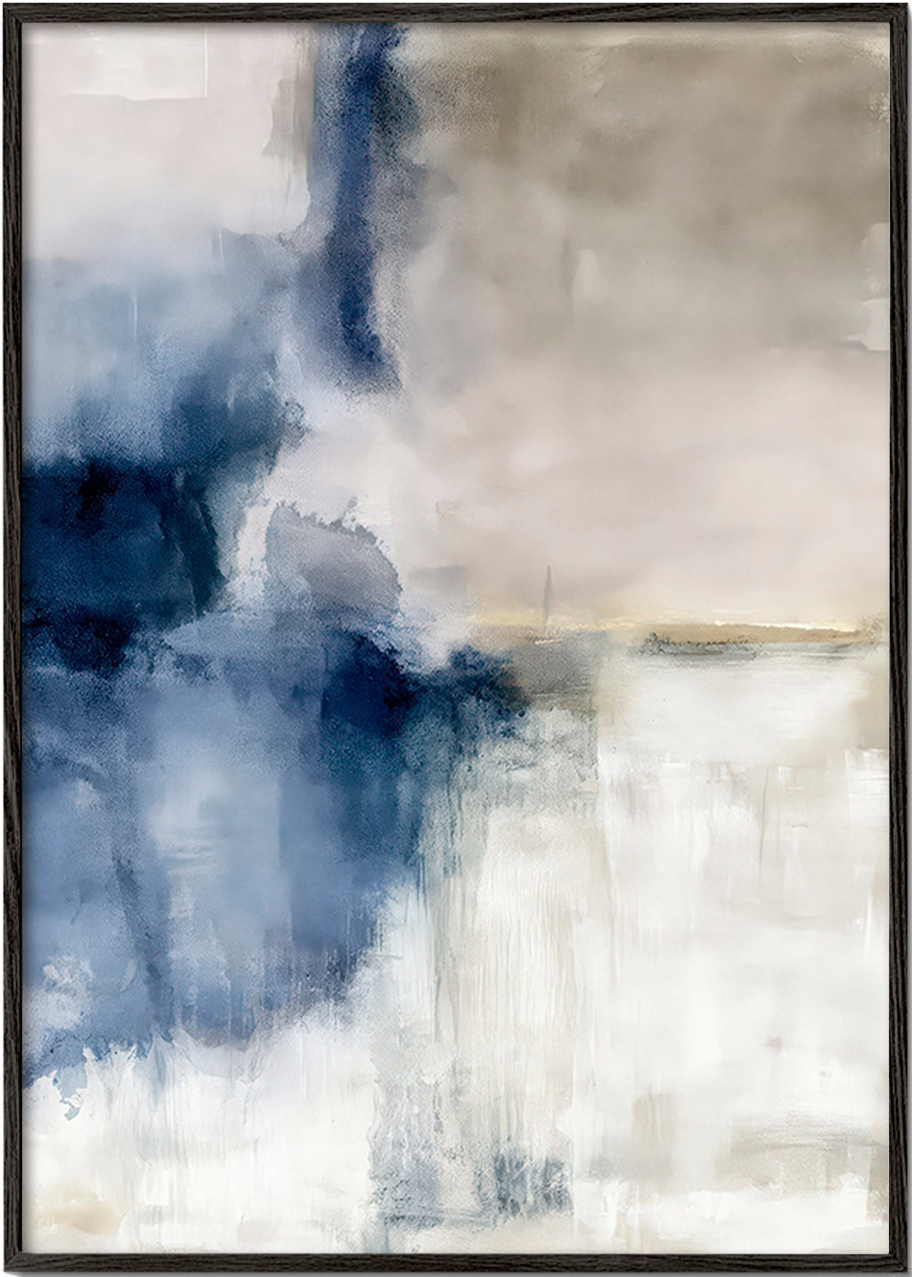 Abstract kunst Blauwe nevel