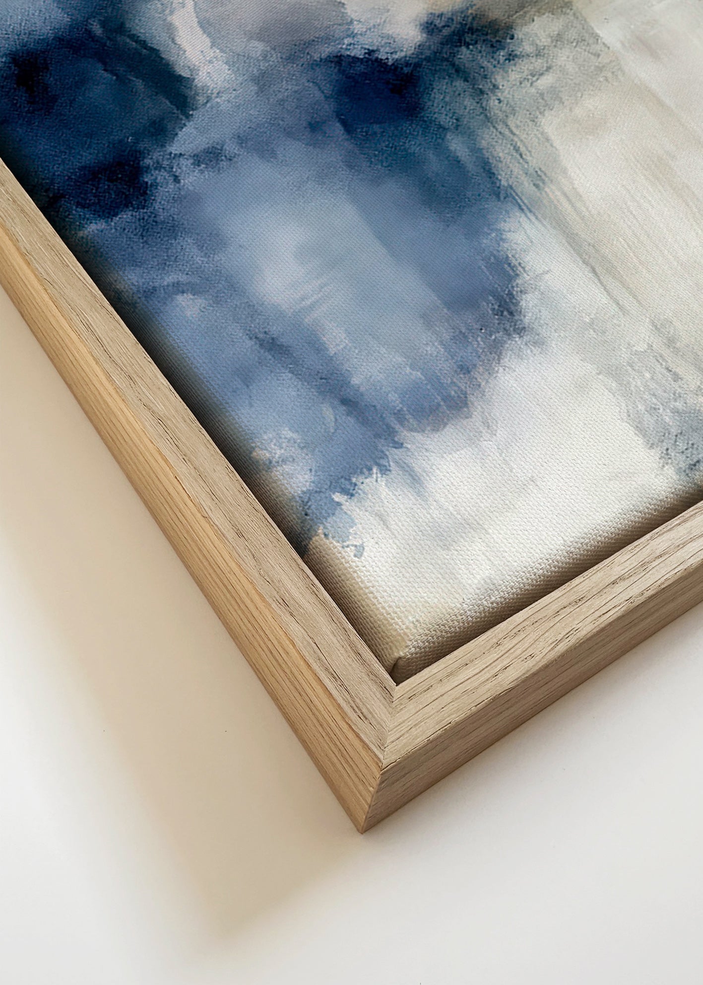 Abstract kunst Blauwe nevel