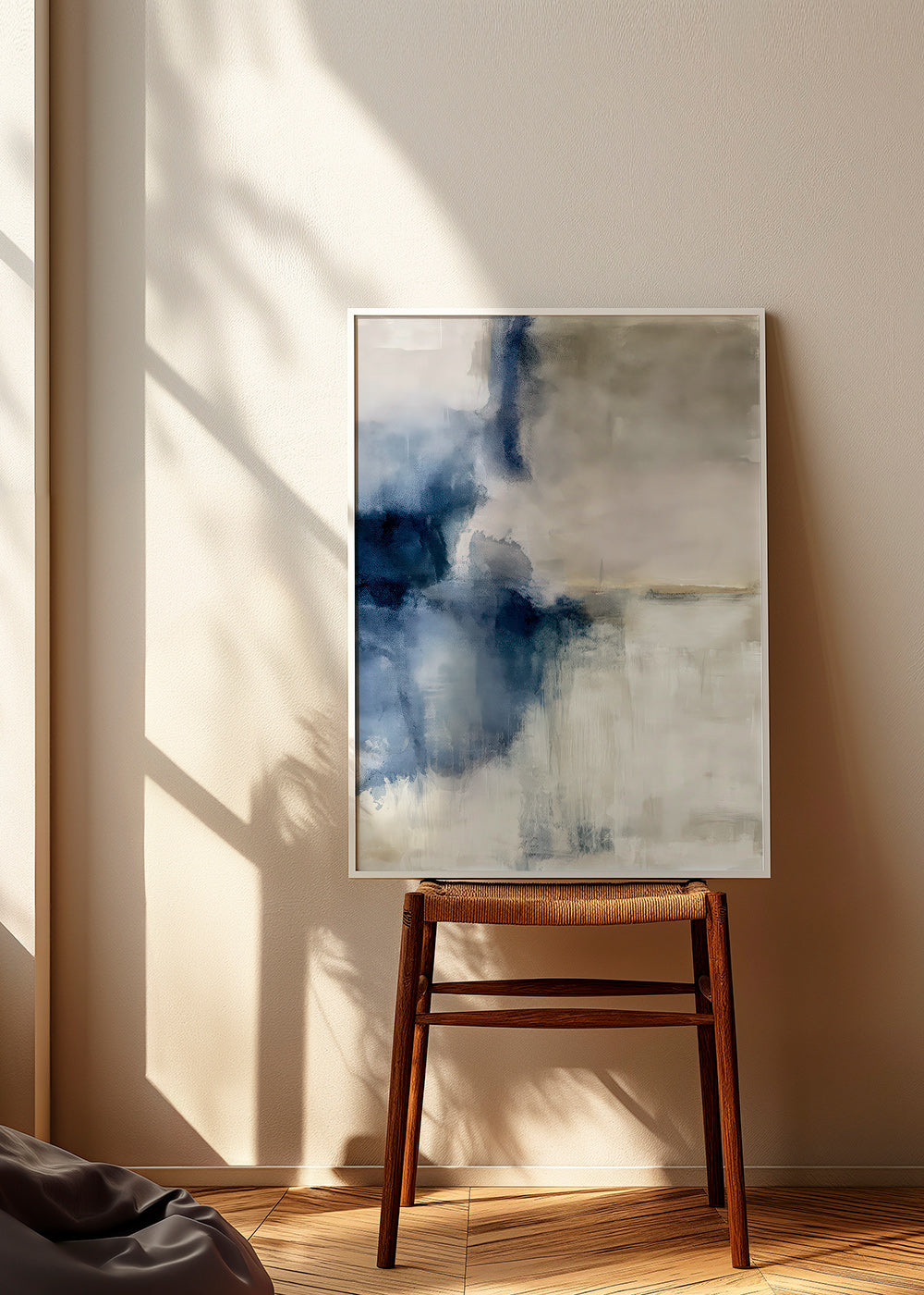 Abstract kunst Blauwe nevel