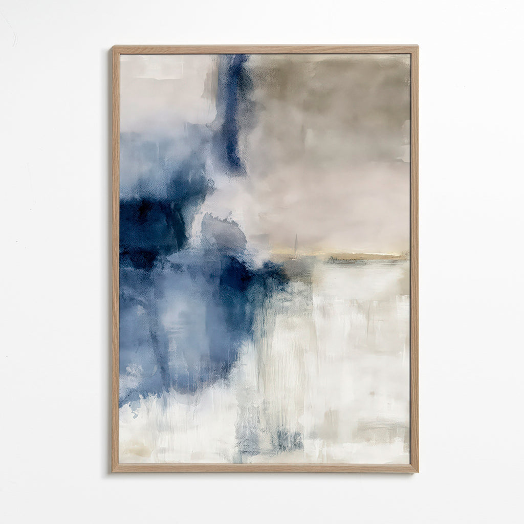 Abstract kunst Blauwe nevel