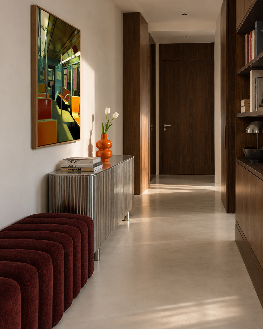 Last Train Home - Framed canvas in an interior