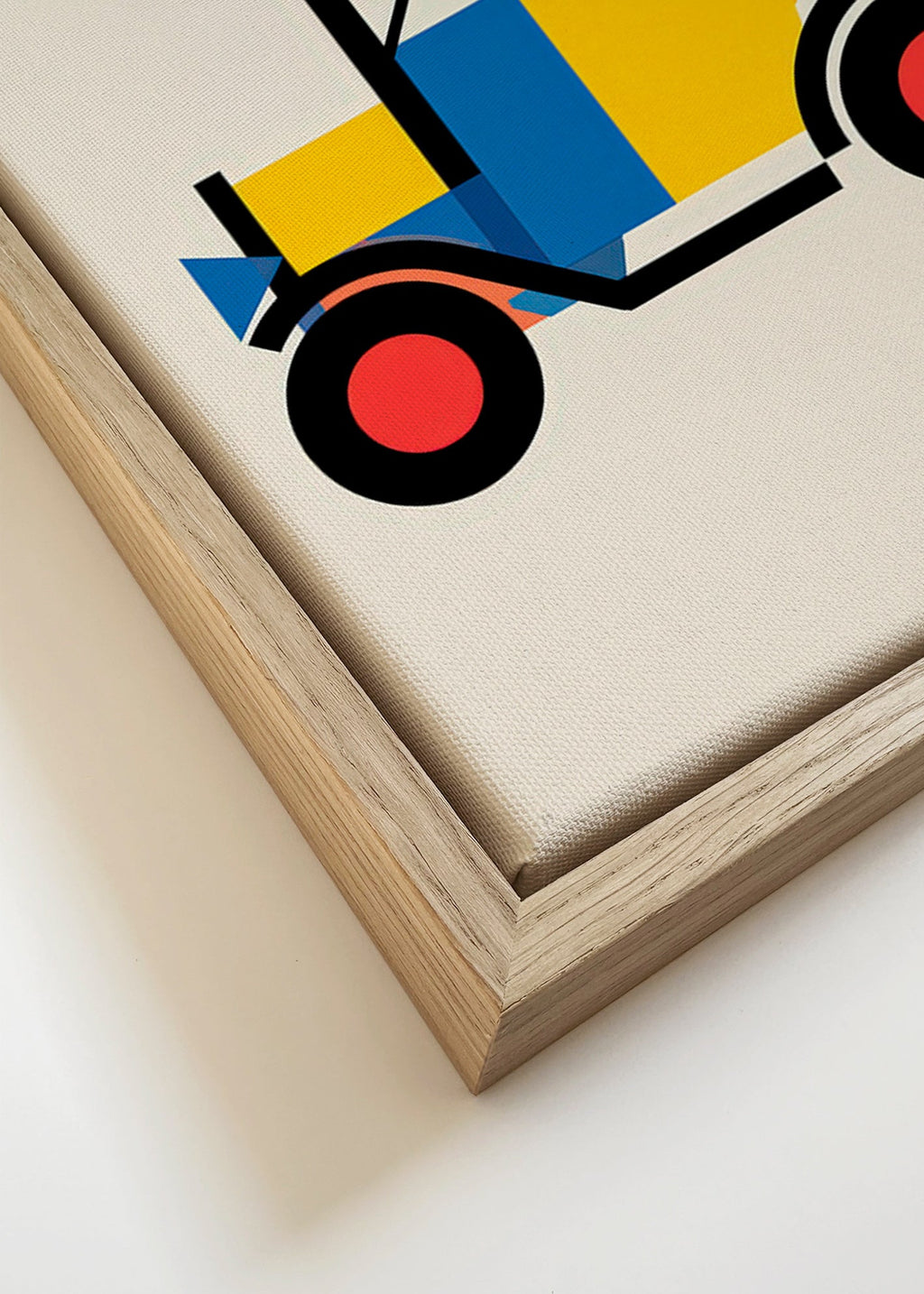 Geometrisch poster Bauhaus voertuig