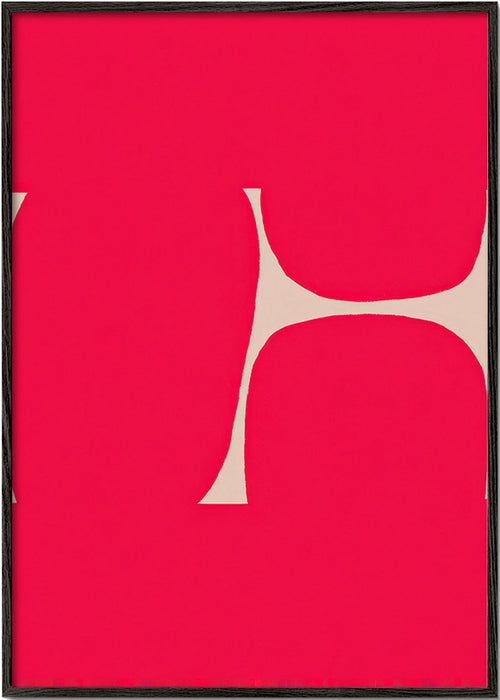 Abstracte kunst Karmijncurve