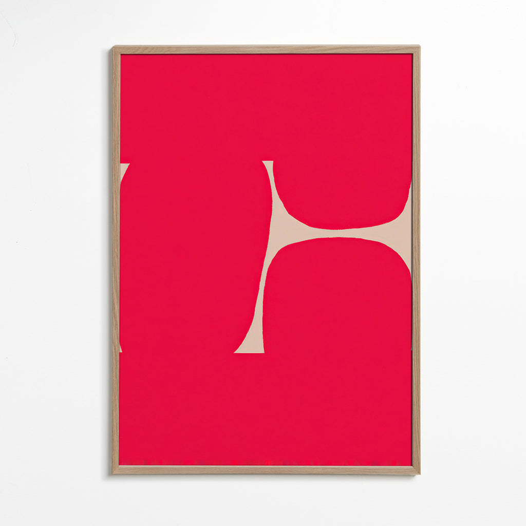Abstracte kunst Karmijncurve