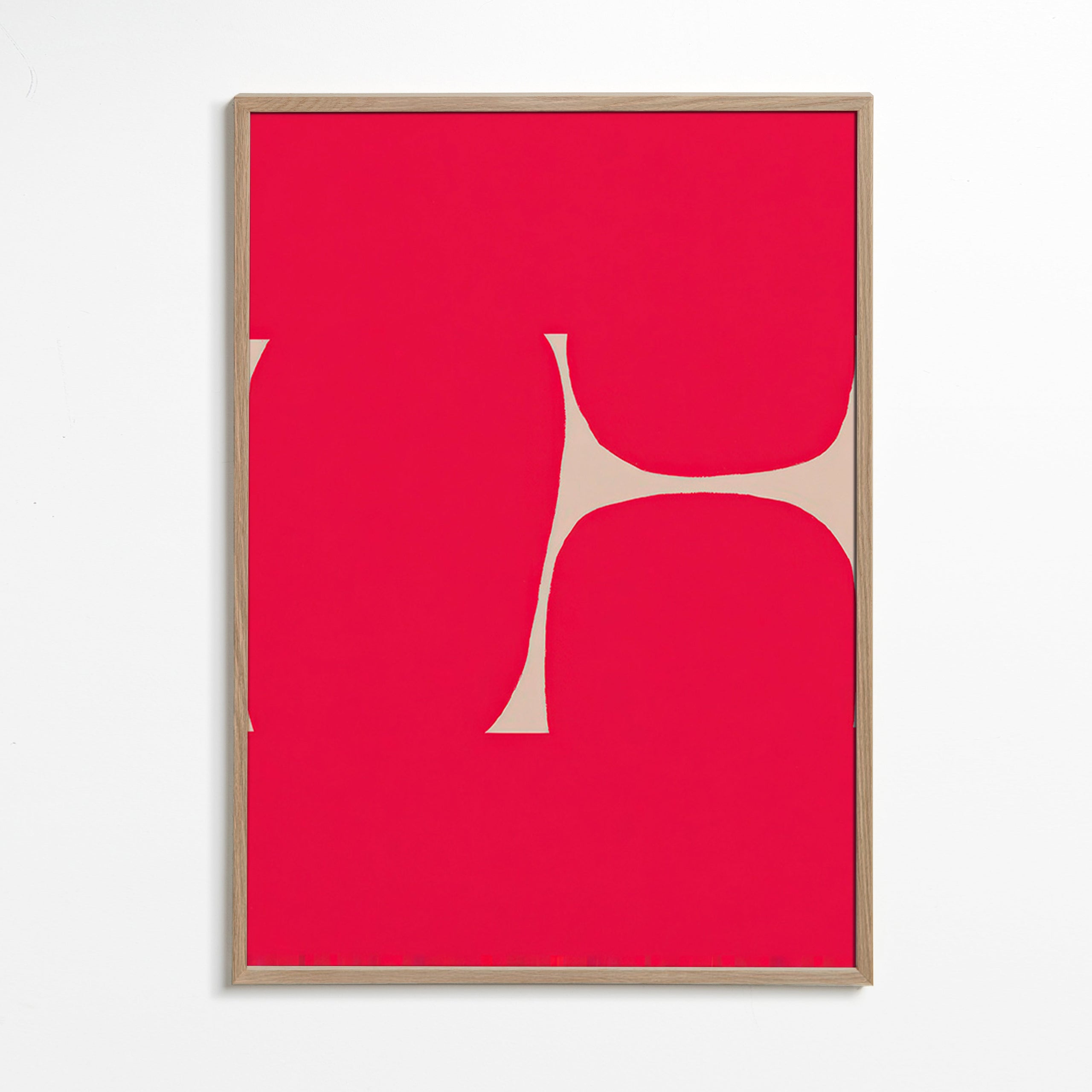Abstracte kunst Karmijncurve