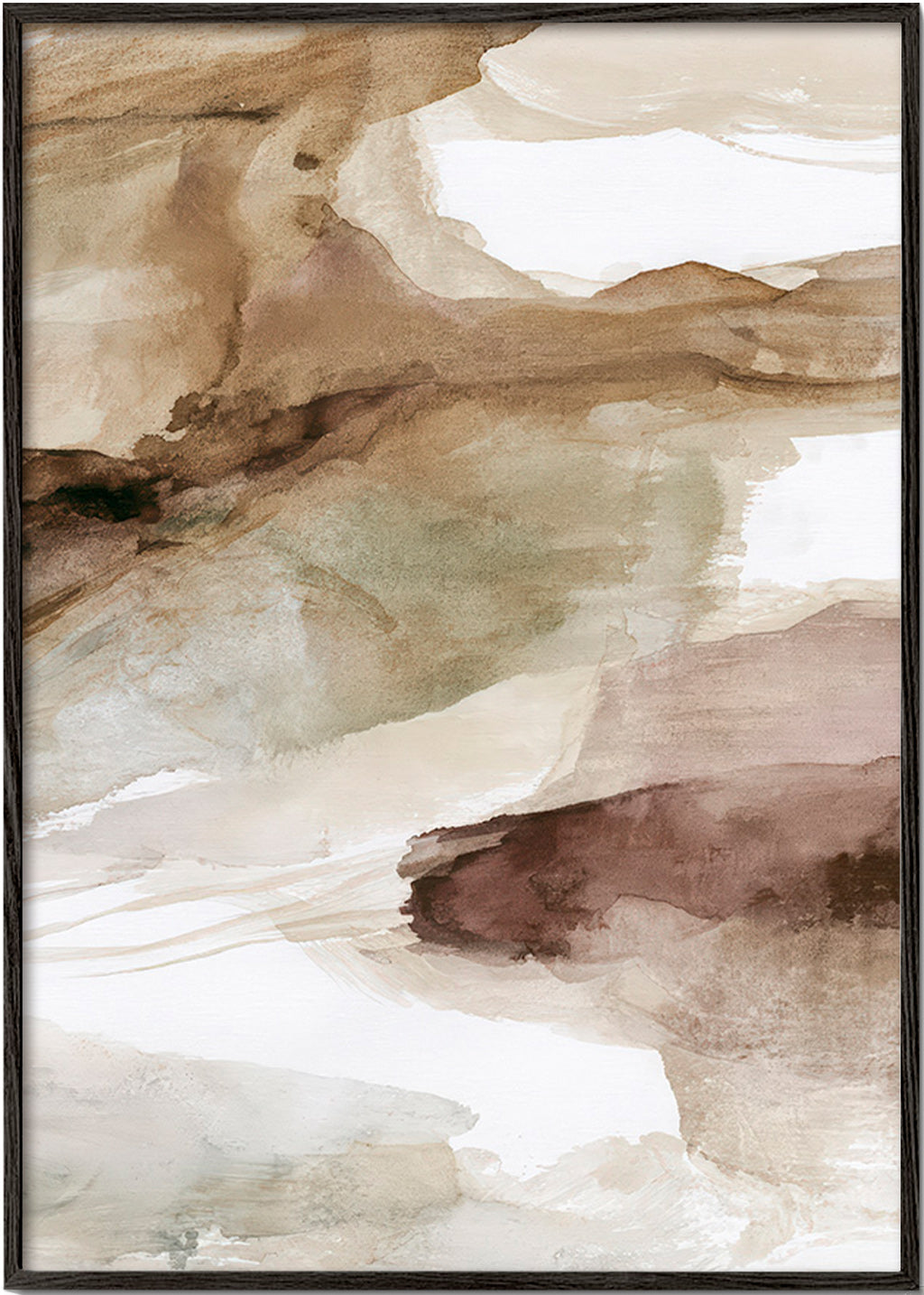 Abstract kunst laagjes aarde