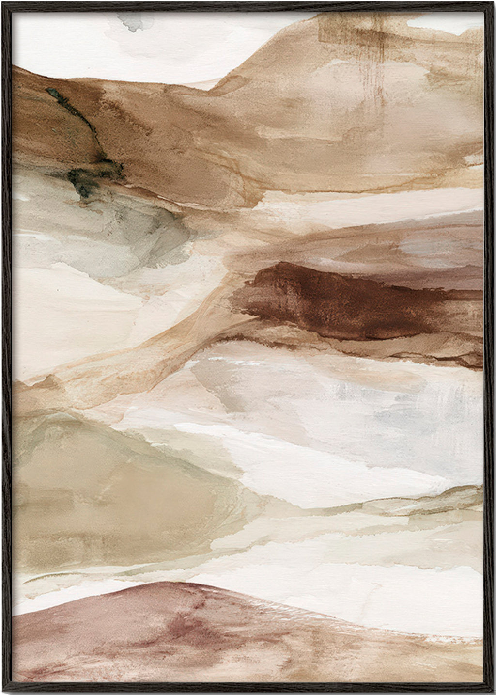 Woestijn aquarel landschap