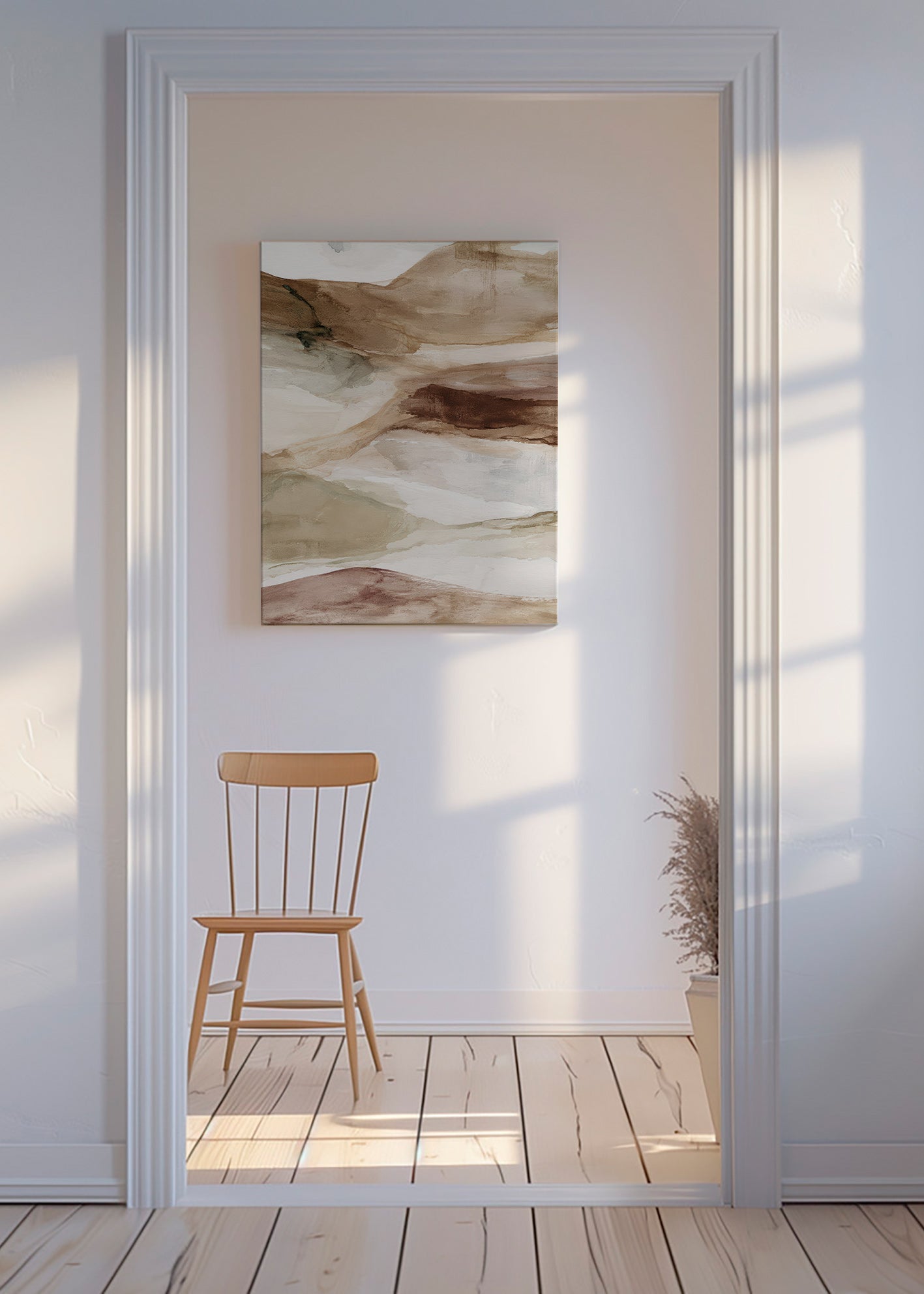 Woestijn aquarel landschap
