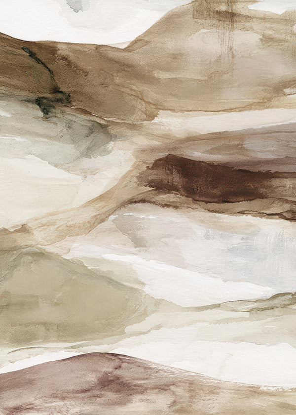 Woestijn aquarel landschap