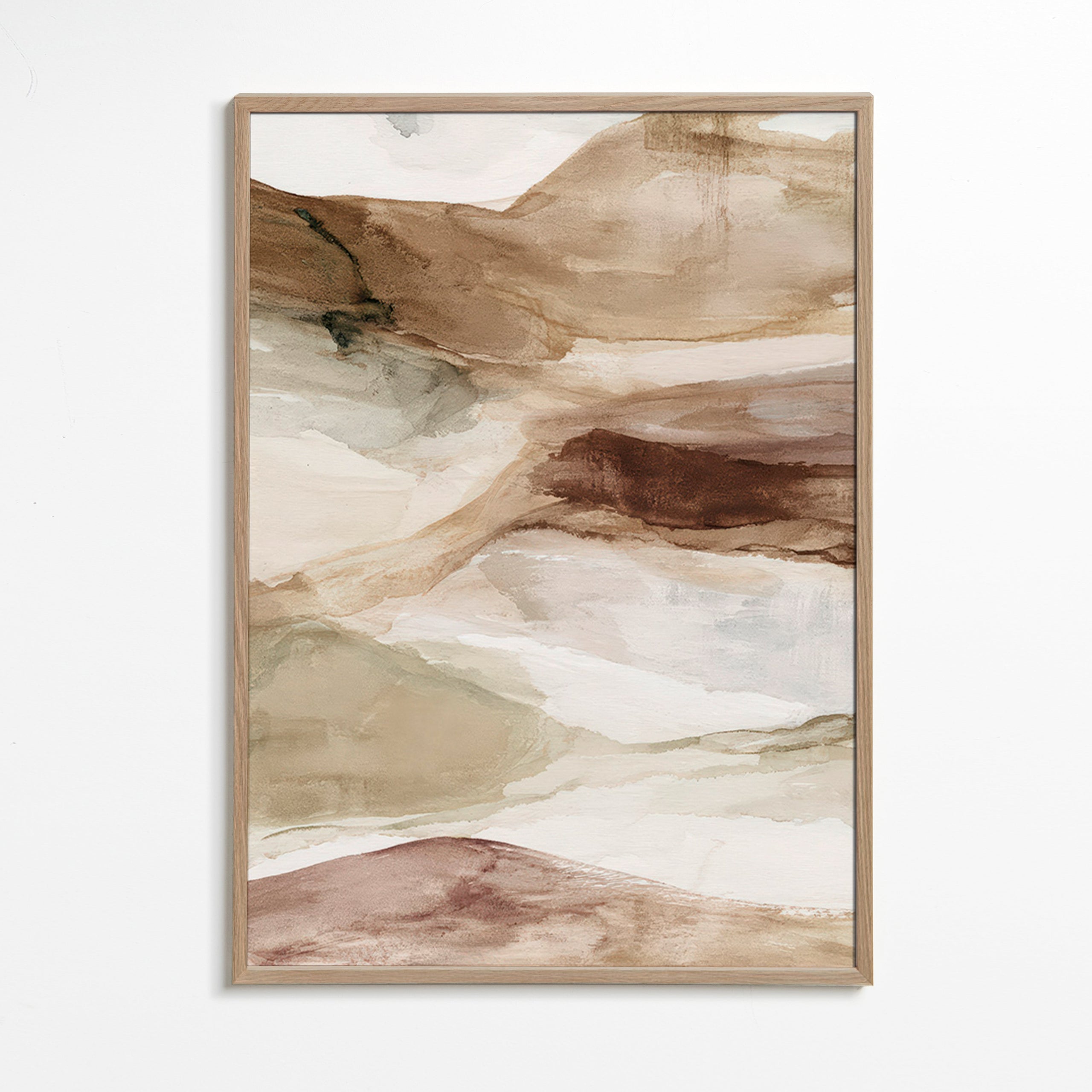 Woestijn aquarel landschap