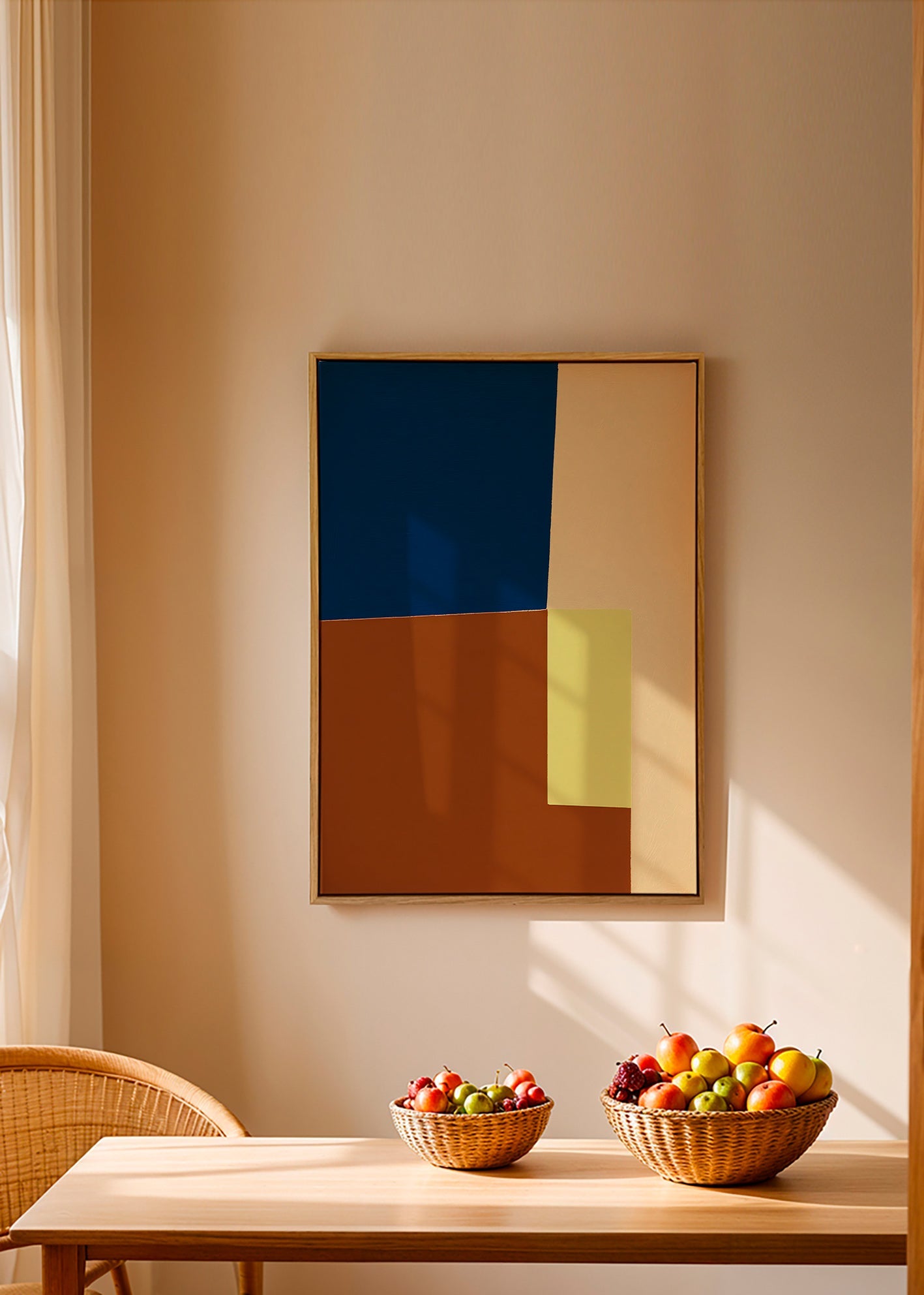 Geometrische poster met kleurvlakken