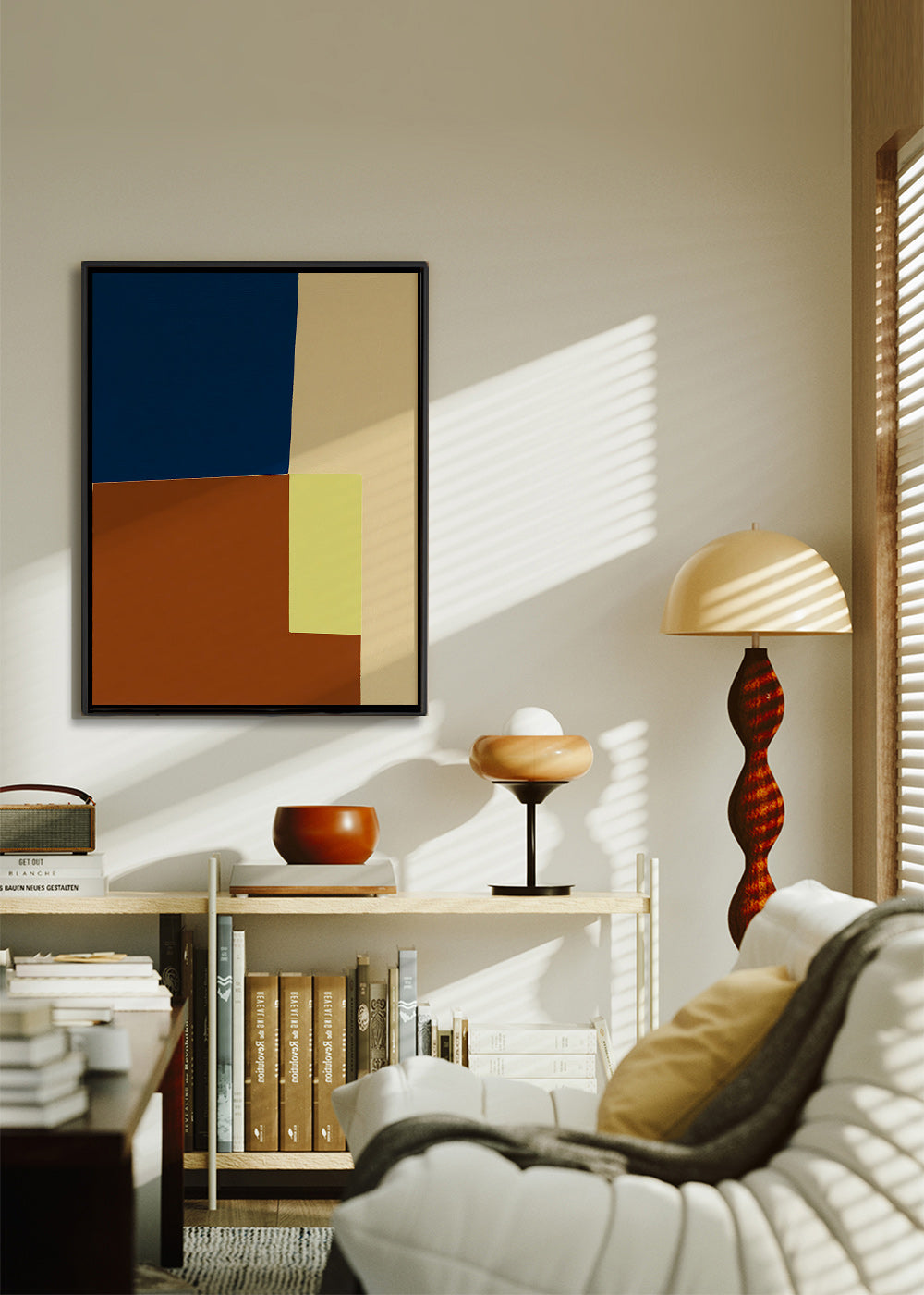 Geometrische poster met kleurvlakken