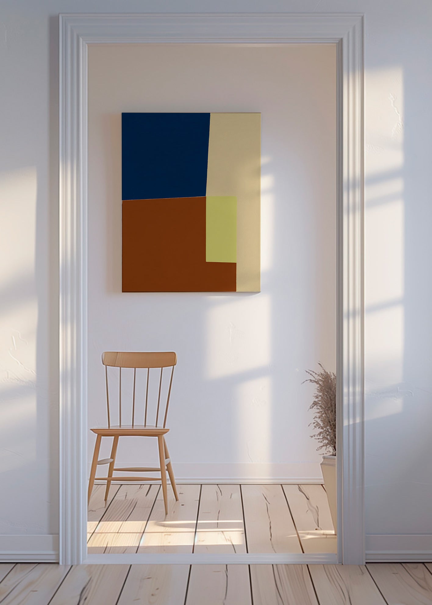 Geometrische poster met kleurvlakken