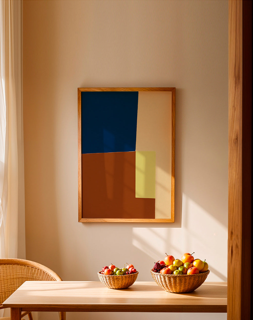 Geometrische poster met kleurvlakken