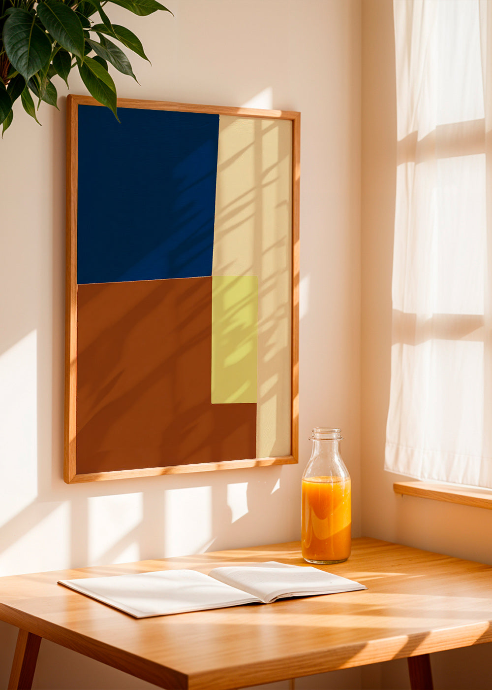 Geometrische poster met kleurvlakken