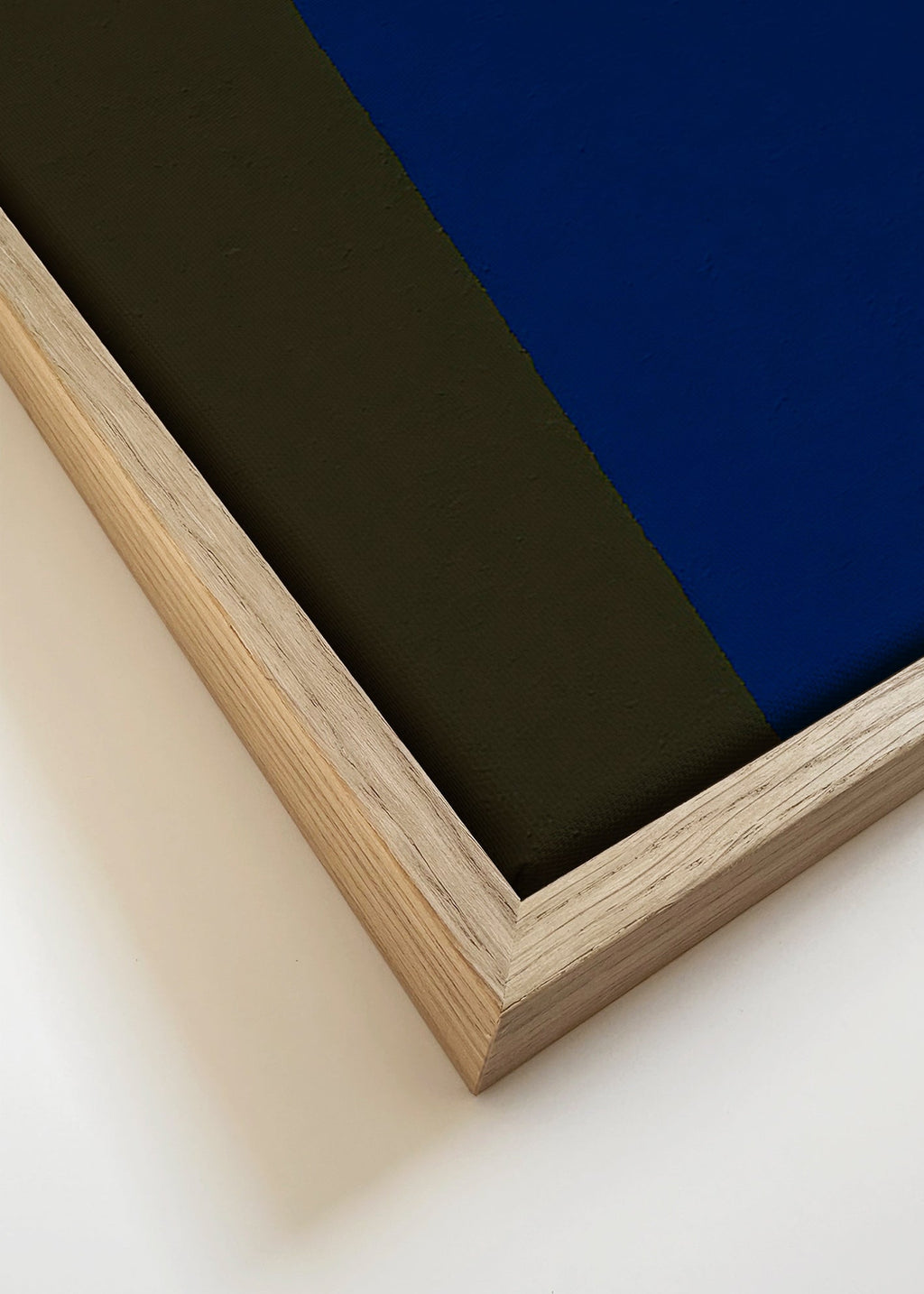 Geometrische poster met verticale blauwe blok