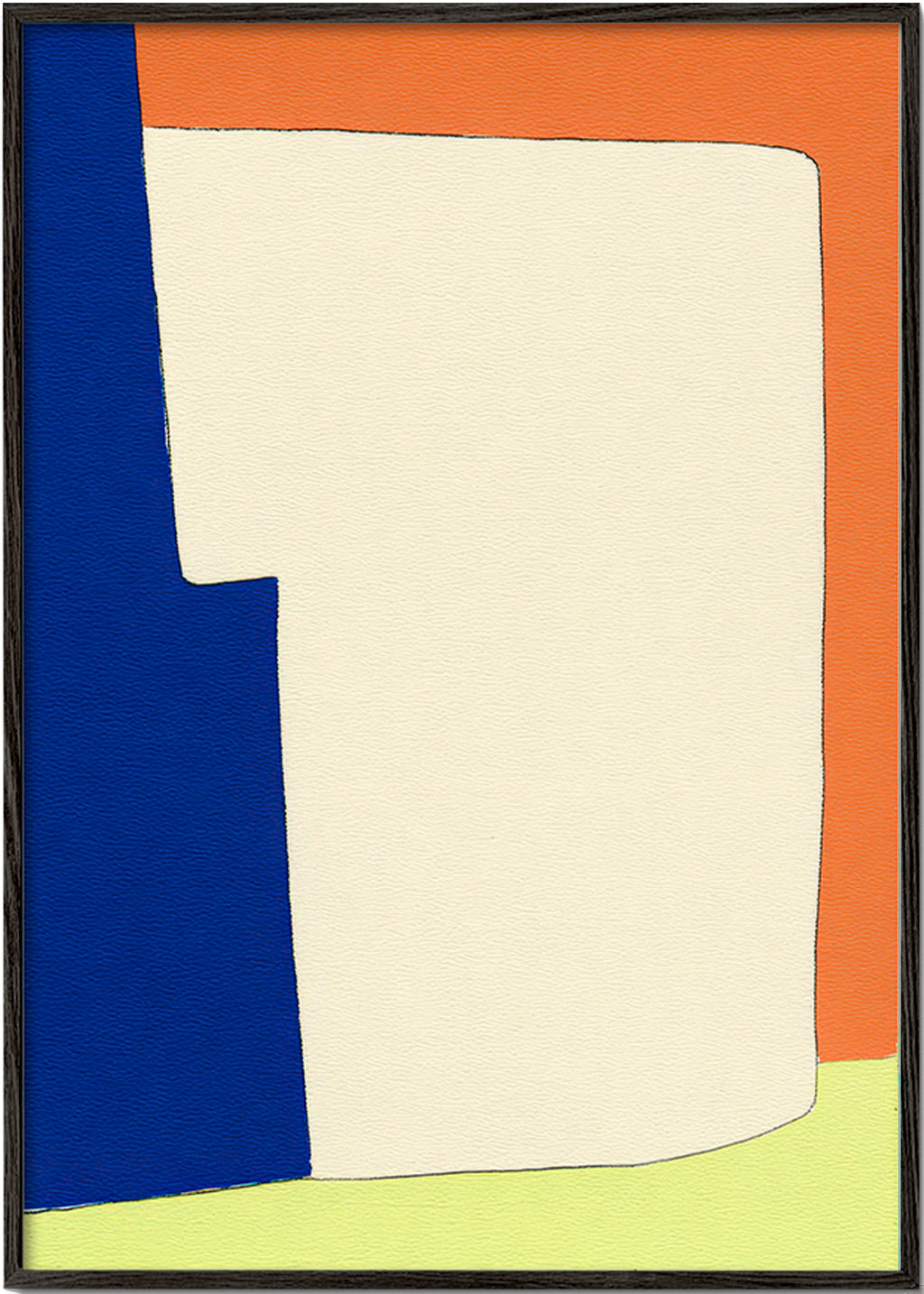 Abstract kunstwerk met zachte vormen