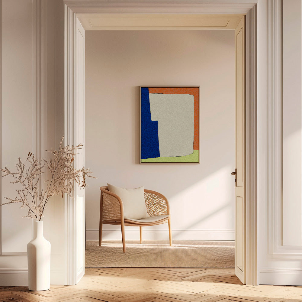 Abstract kunstwerk met zachte vormen