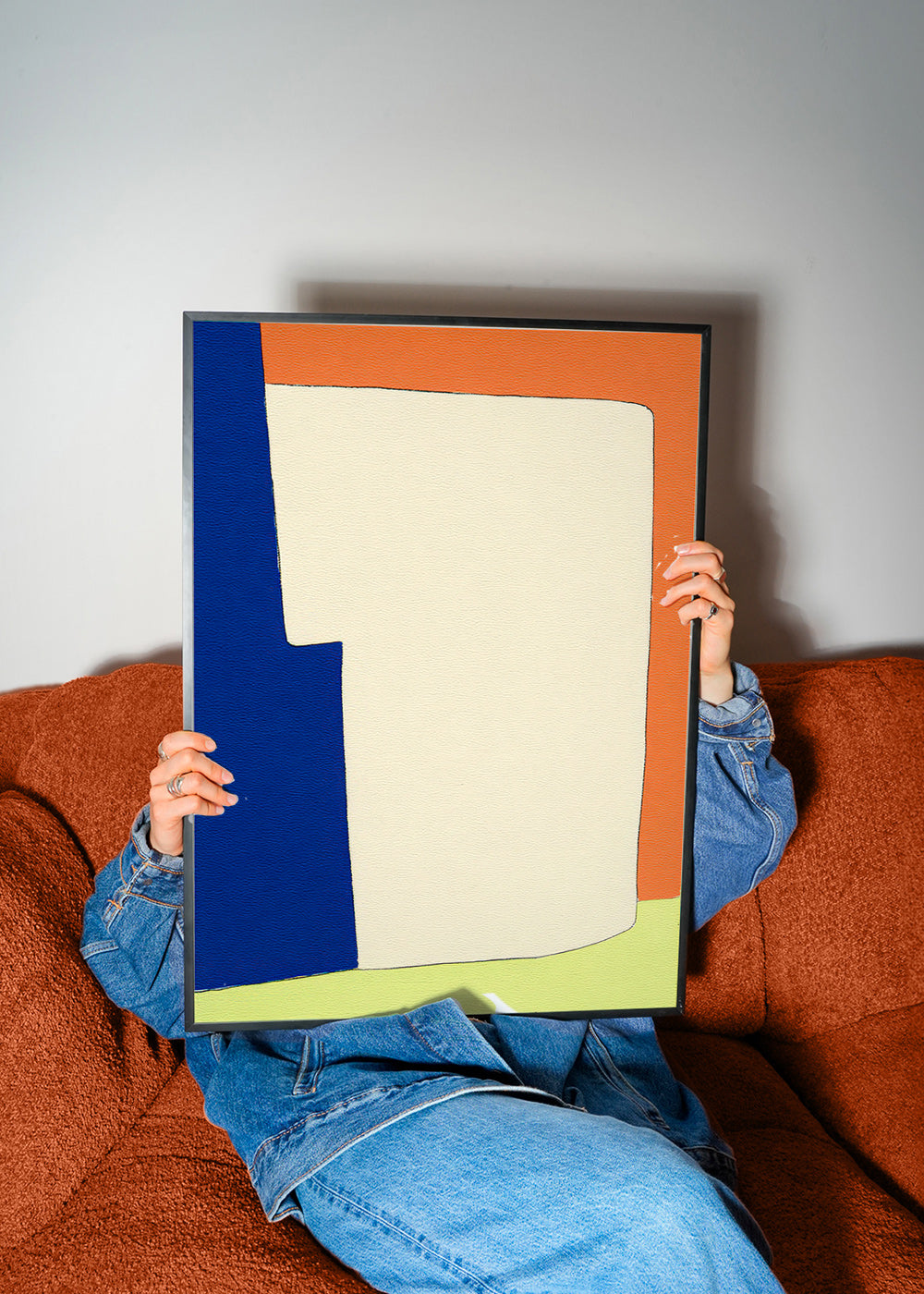 Abstract kunstwerk met zachte vormen