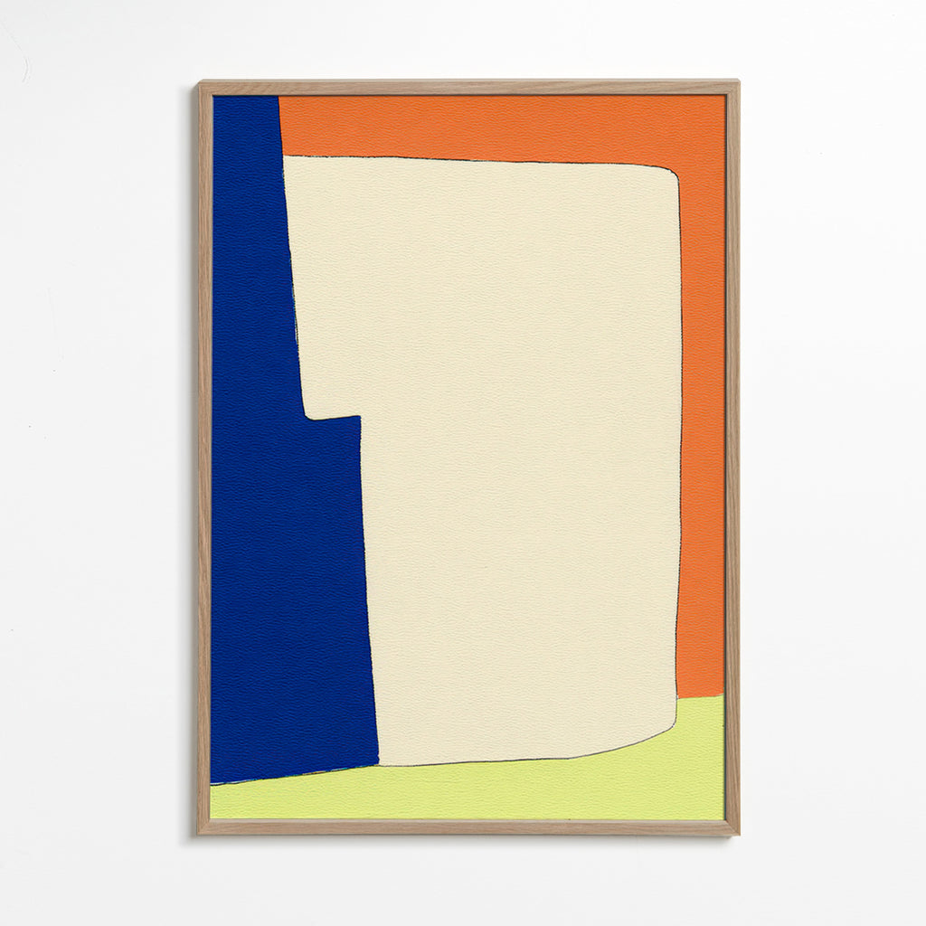 Abstract kunstwerk met zachte vormen