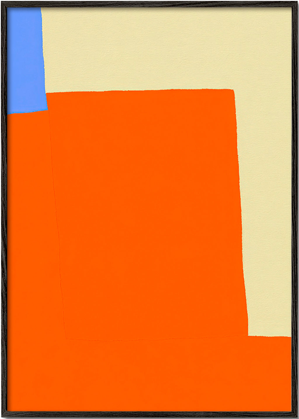 Abstract kunstwerk met oranje vlakken