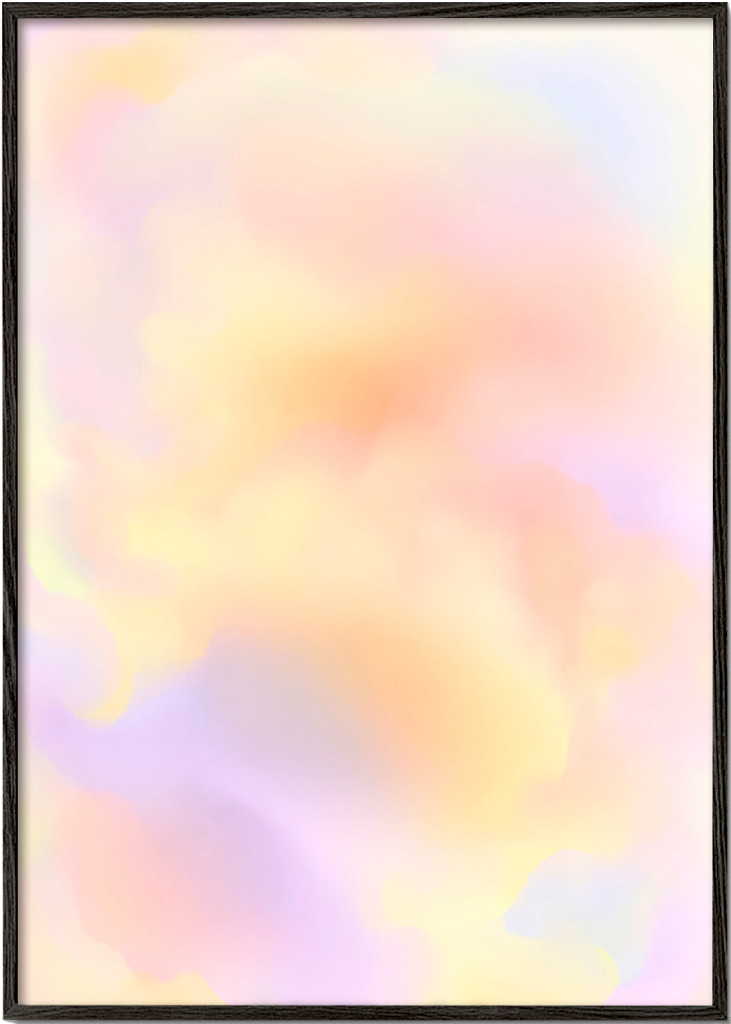 Abstracte poster pastelwolken