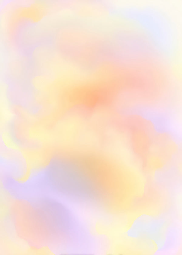 Abstracte poster pastelwolken