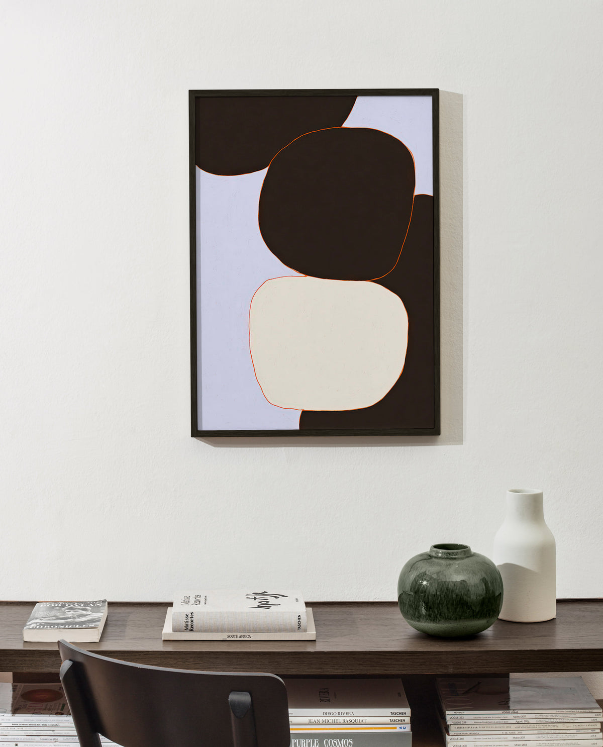 Geometrische poster met afgeronde vormen