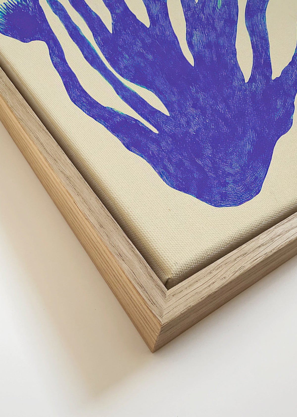 Botanische print Indigo Coral