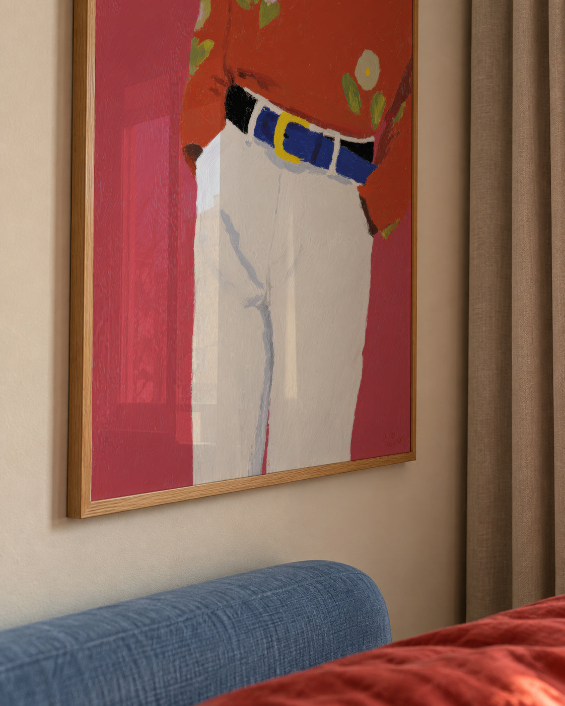 Floral Shirt - Framed poster detail