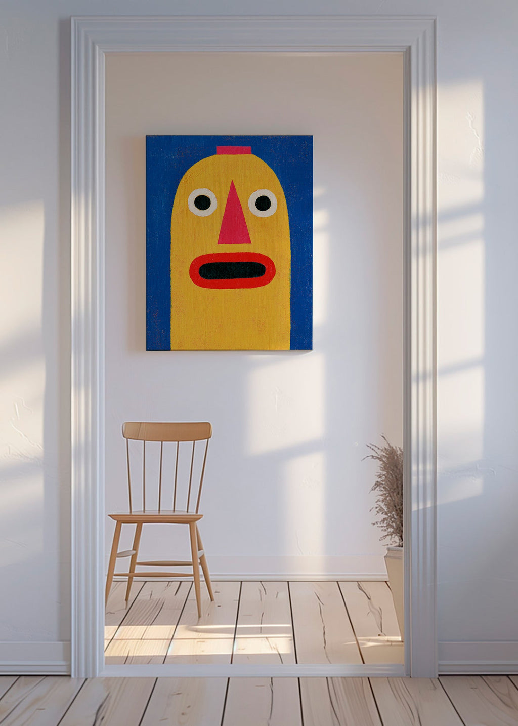 Illustratie gele masker
