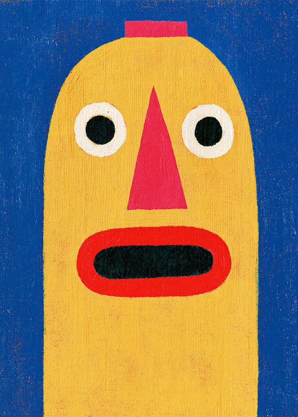 Illustratie gele masker