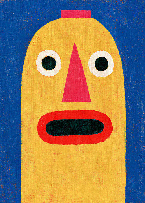 Illustratie gele masker