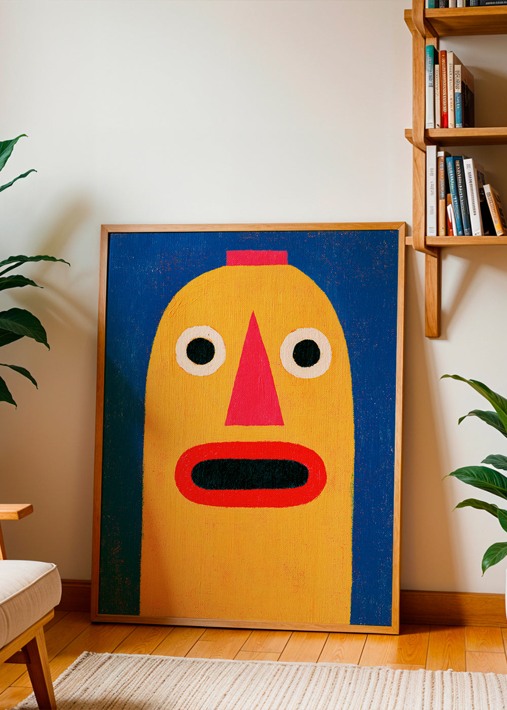 Illustratie gele masker