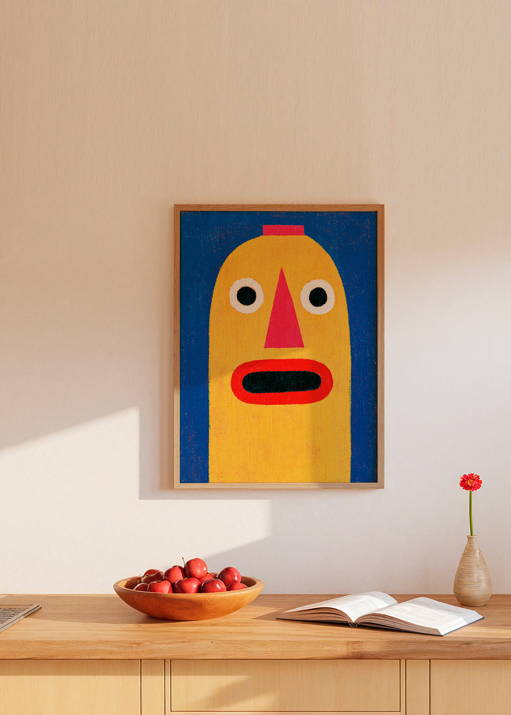 Illustratie gele masker