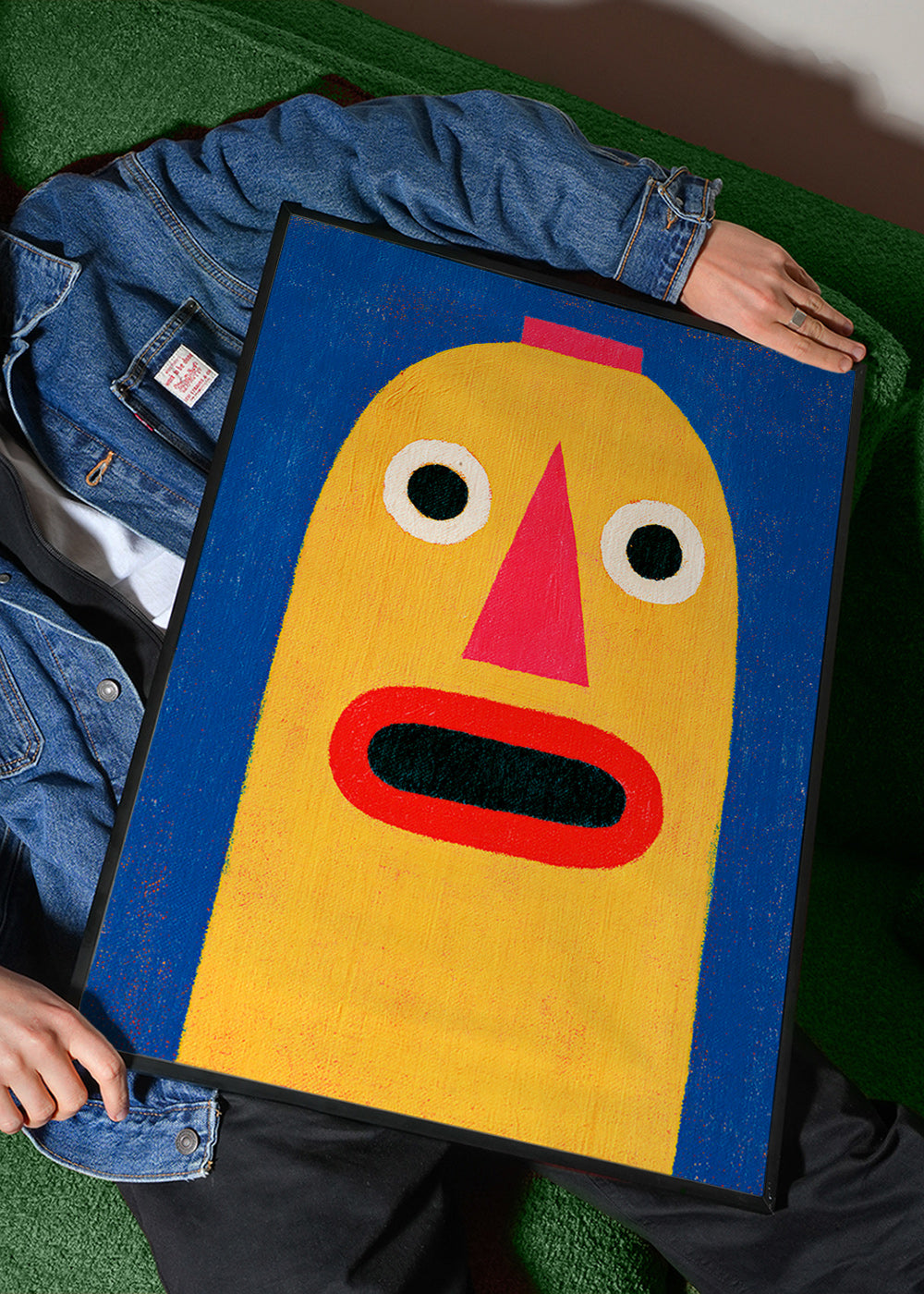 Illustratie gele masker