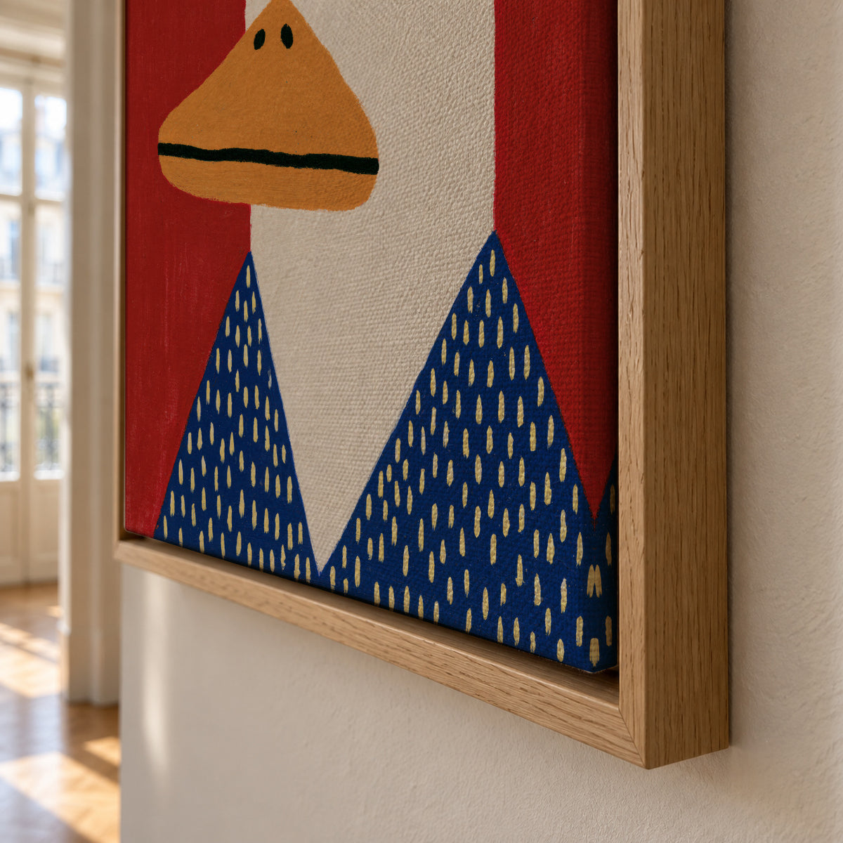 Duck Portrait - Framed canvas detail