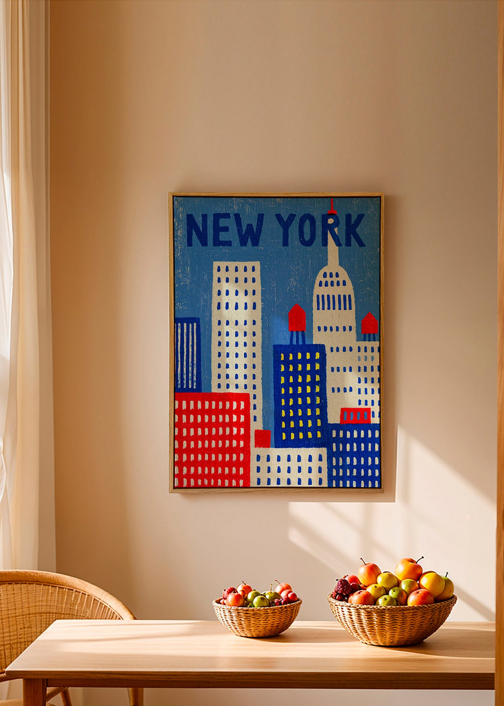 Stadskunst New York illustratie