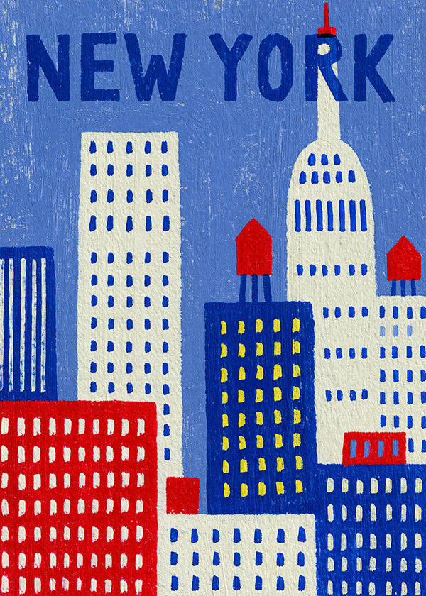 Stadskunst New York illustratie
