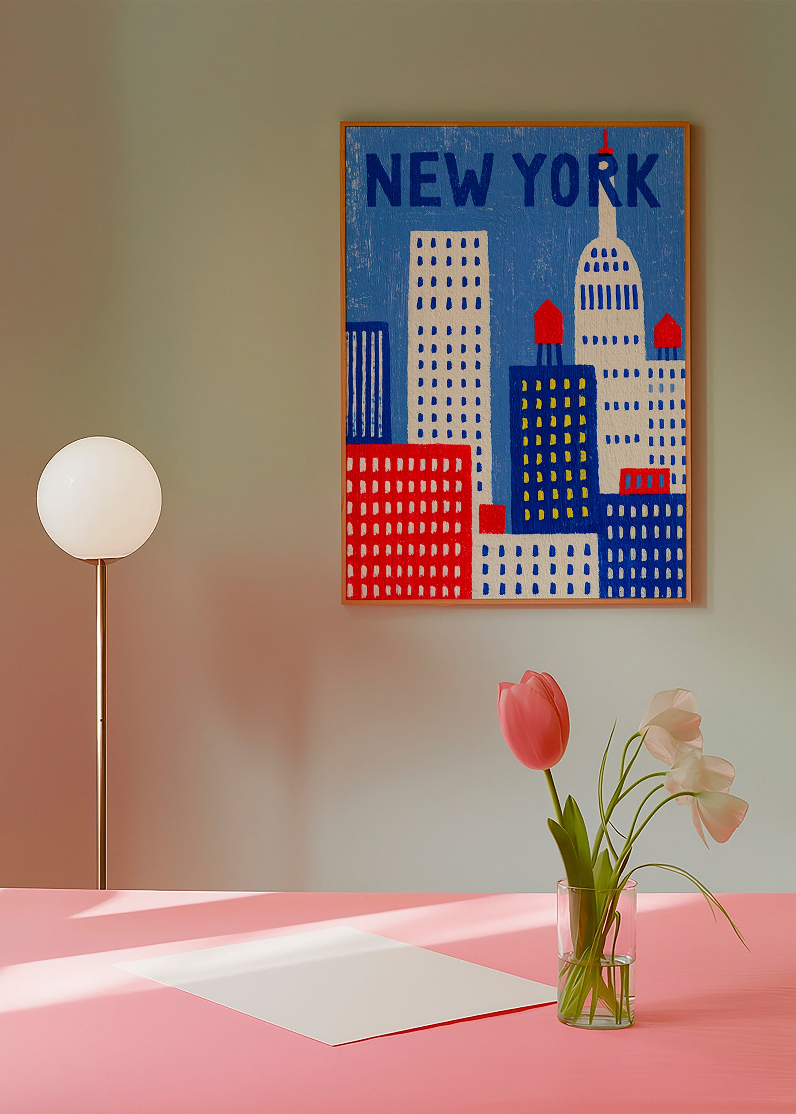 Stadskunst New York illustratie
