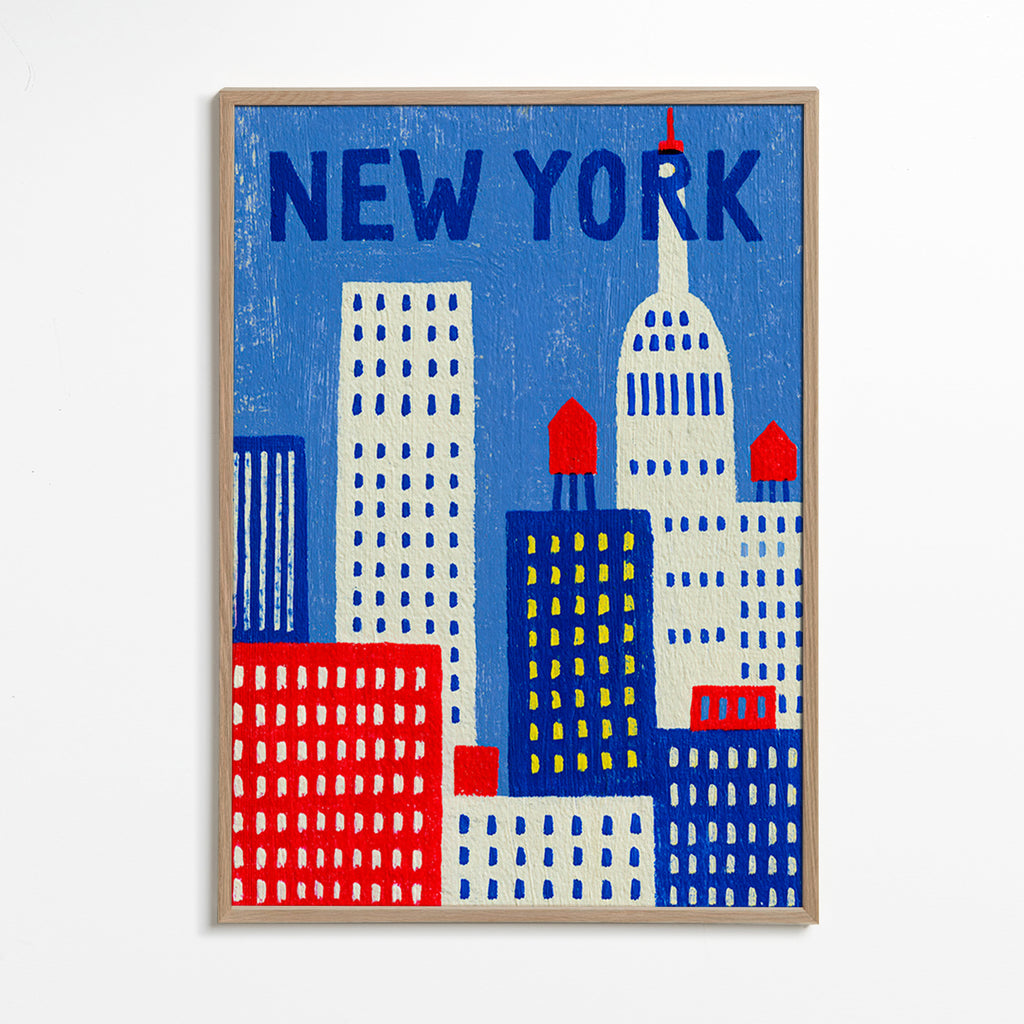 Stadskunst New York illustratie