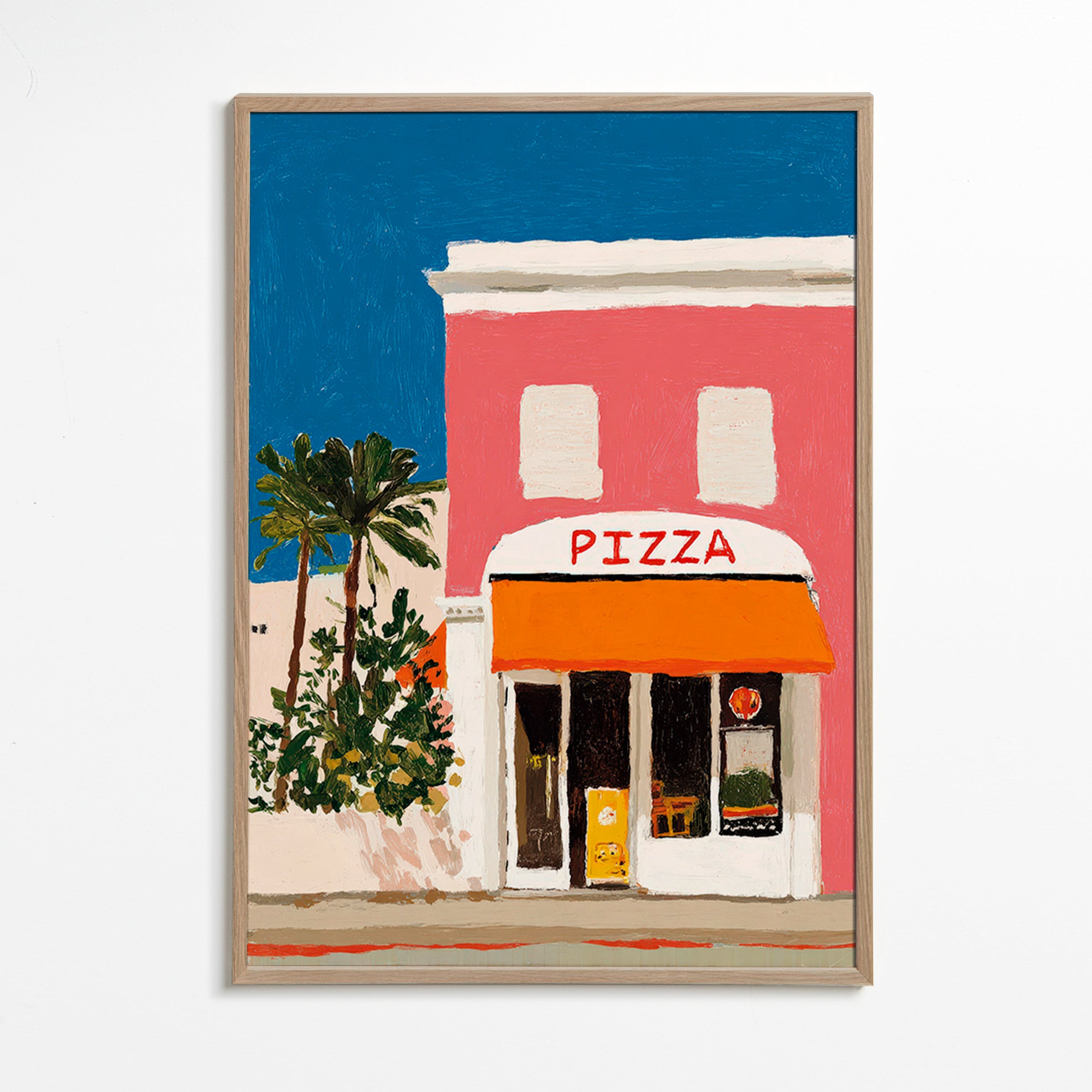 Keuken kunst pizzeria gevel