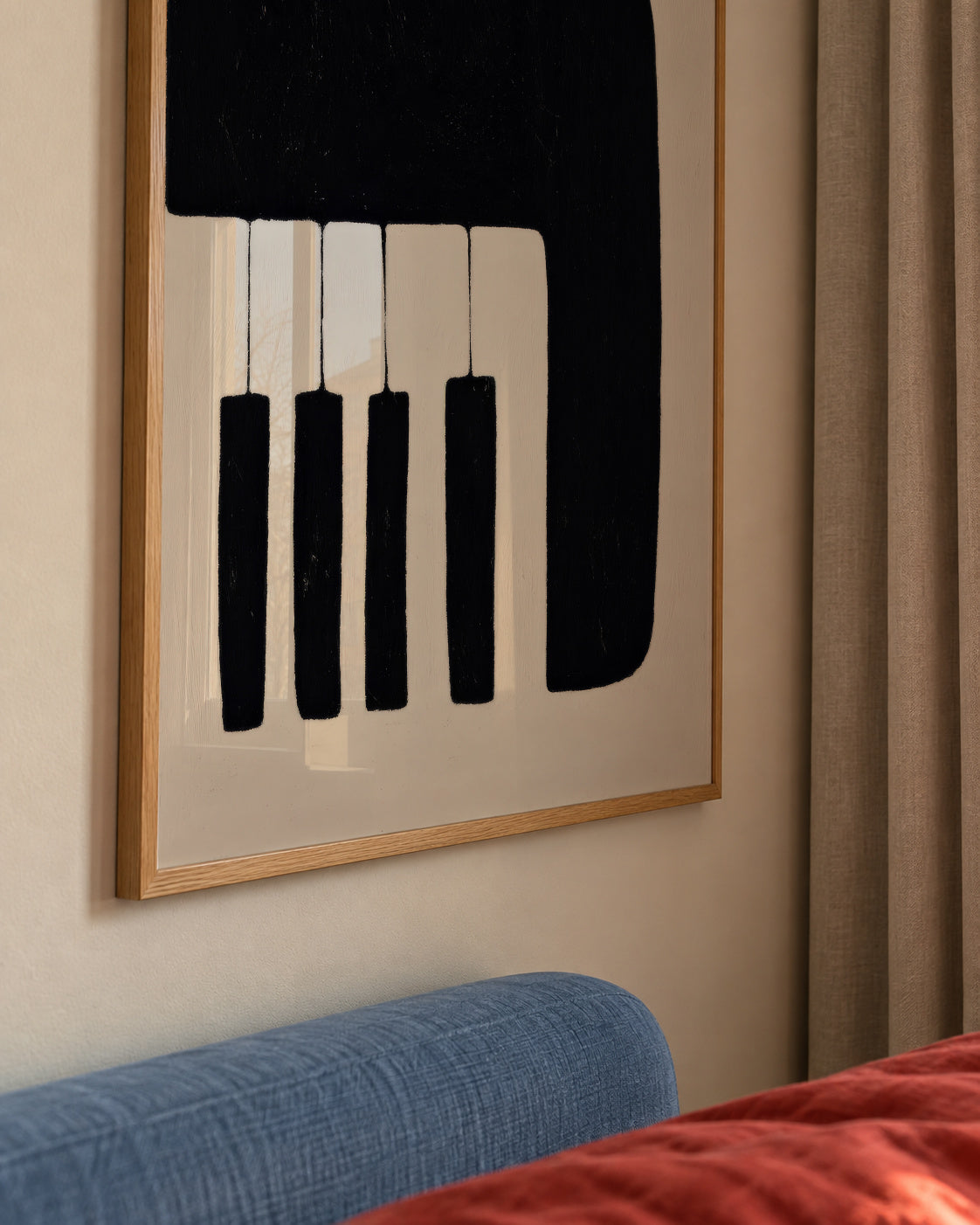 Piano Keys - Framed poster detail