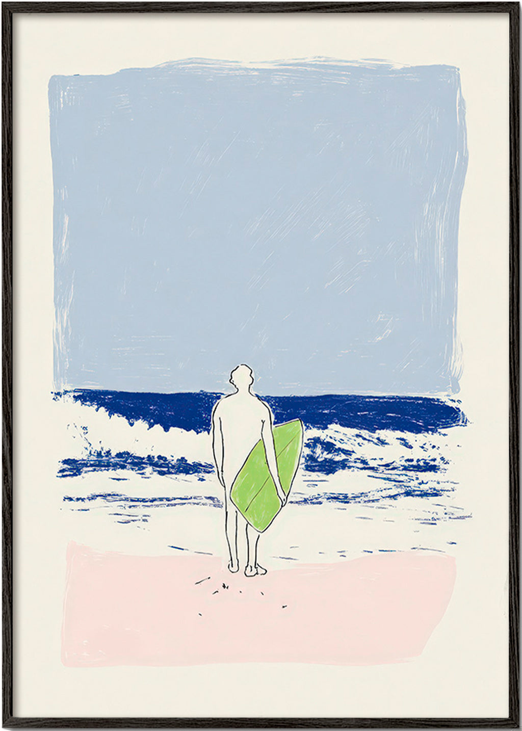 Surf illustratie minimal